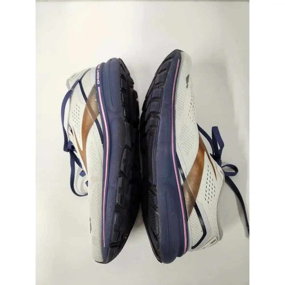 Brooks Women's Ghost 15 Neutral Running Shoes, Sz 8.5, Spa Blue/Neon Pink/Copper